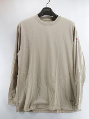 DriFire Long Sleeve Shirt Mens Large Beige Flame Resistant Welder DriRelease
